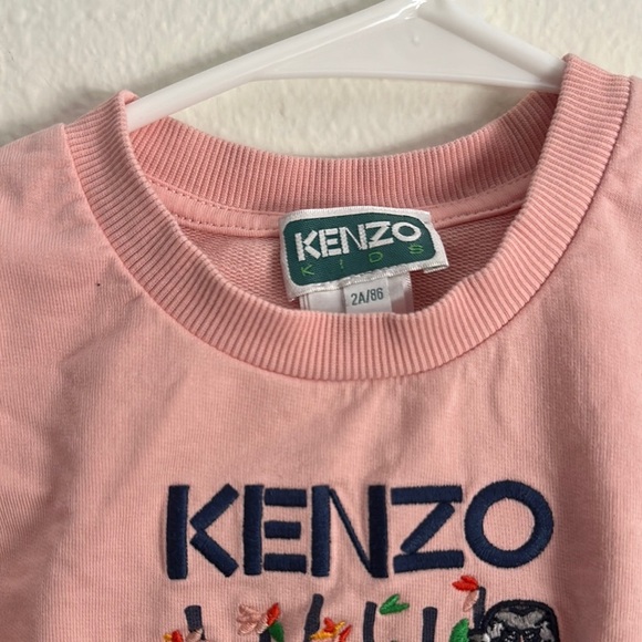 Kenzo Pink Kids Sweatshirt - Picture 2 of 3